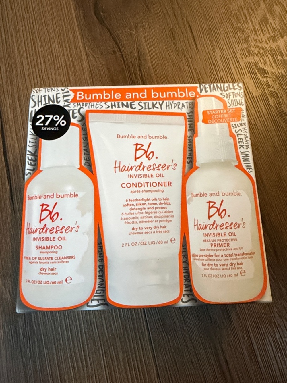 Bumble and bumble White and Orange Hairdresser's Invisible Oil Trio